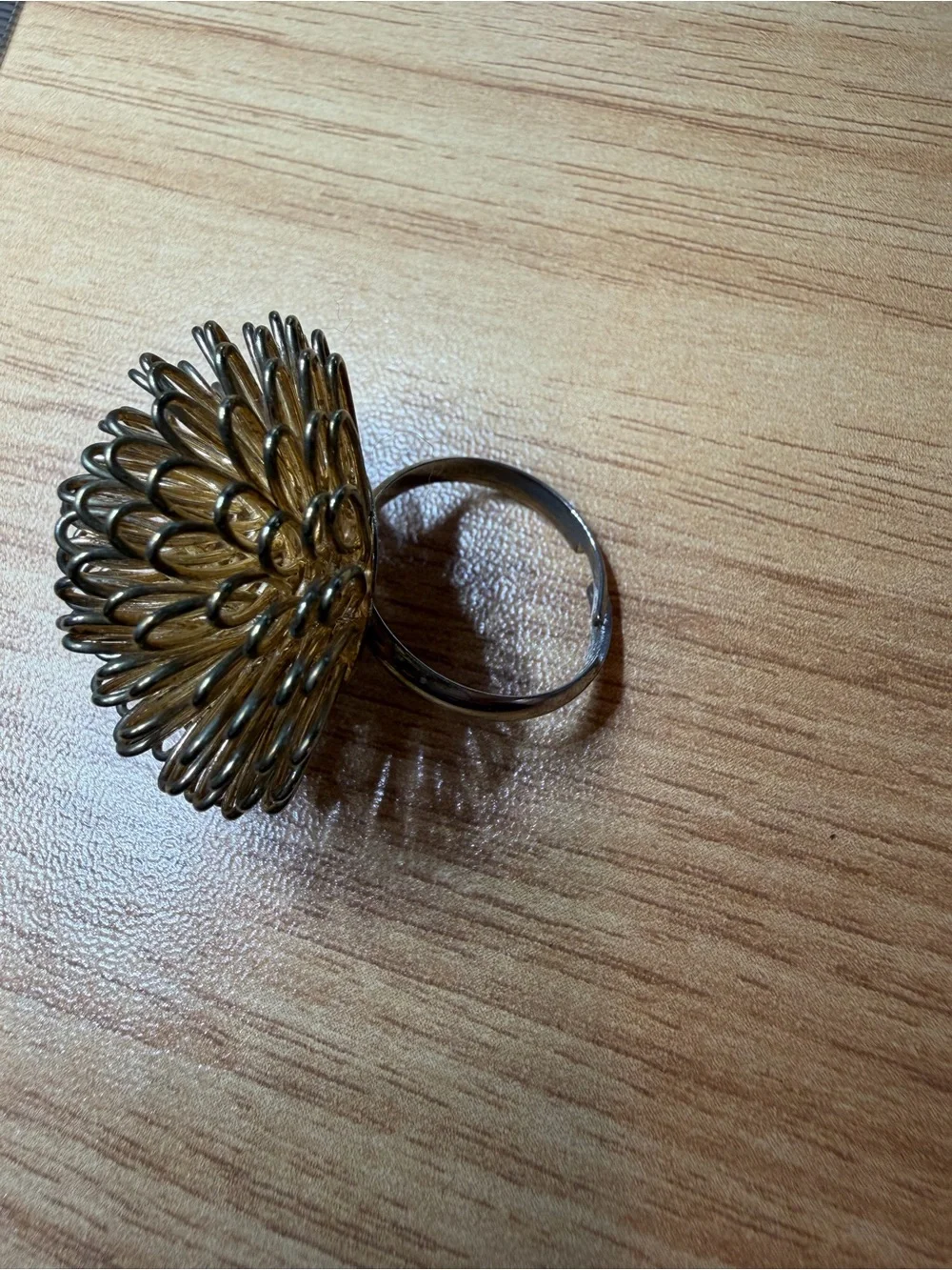 Gold Floral Statement Ring - Women Accessories